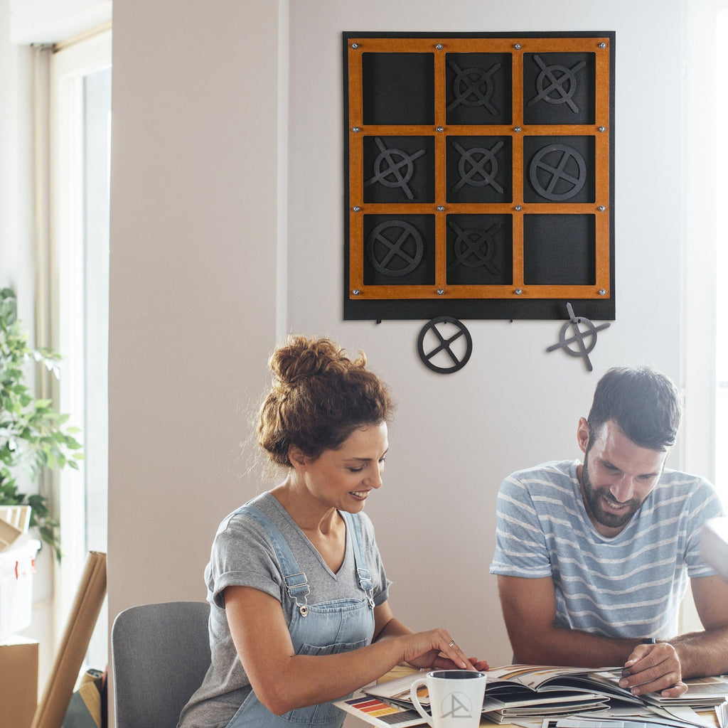game-archtwain-Tic Tac Toe Wall Game-home office decorations