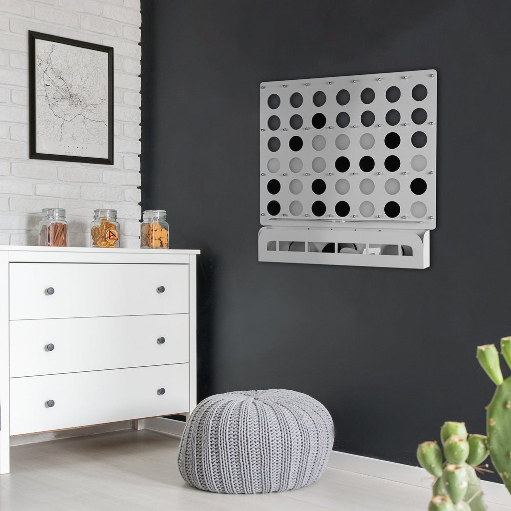 game-archtwain-White Connect Four Wall Game-home office decorations