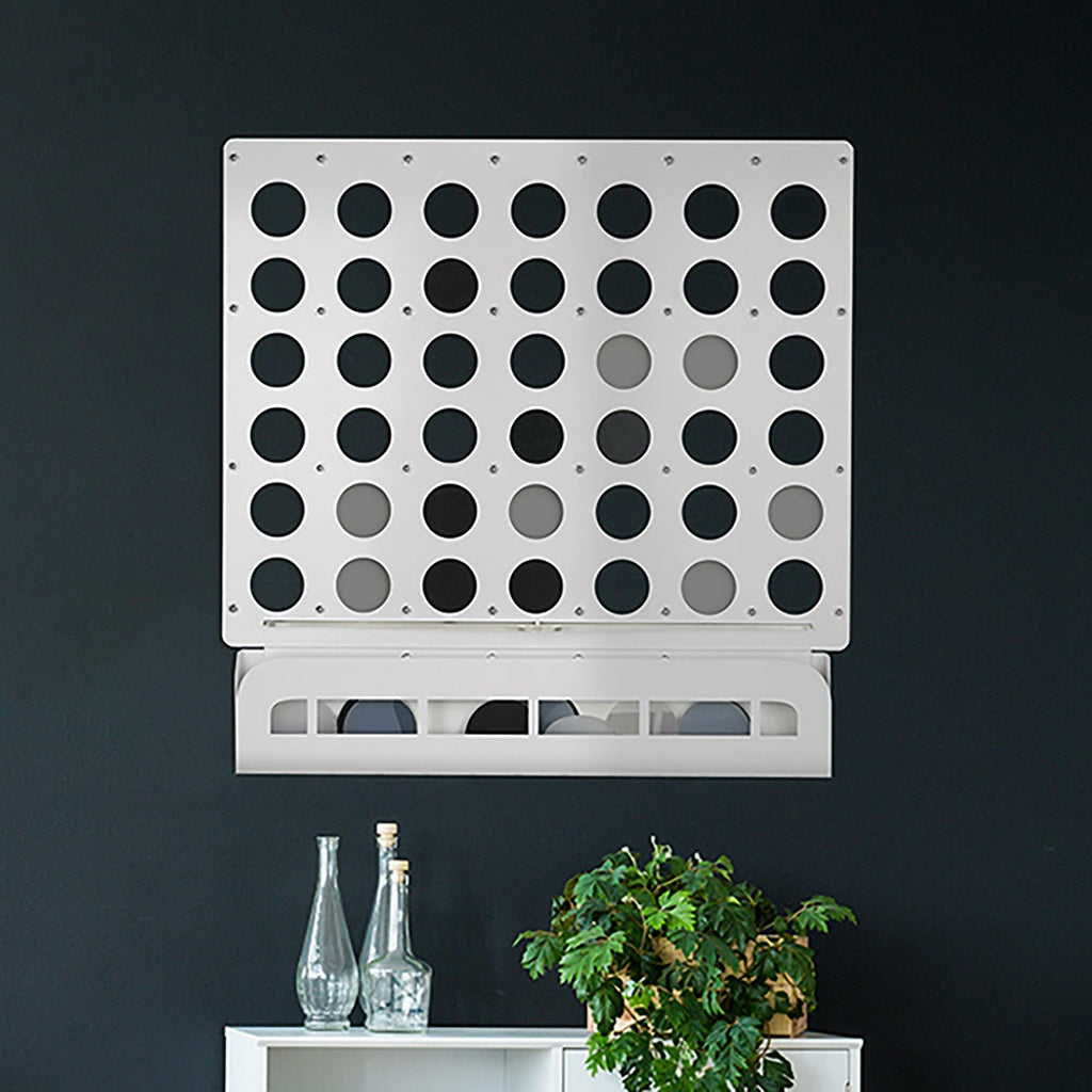game-archtwain-White Connect Four Wall Game-home office decorations