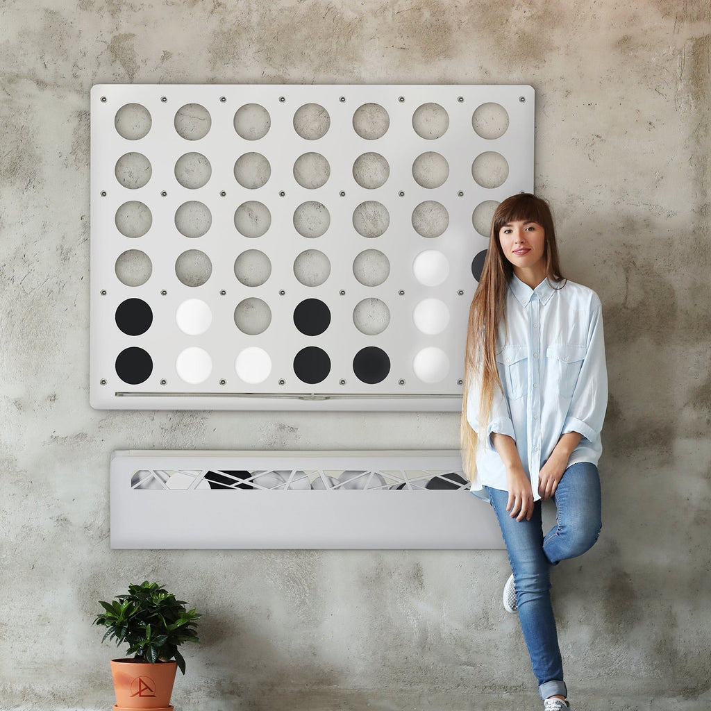 game-archtwain-White Giant Connect Four Wall Game-home office decorations