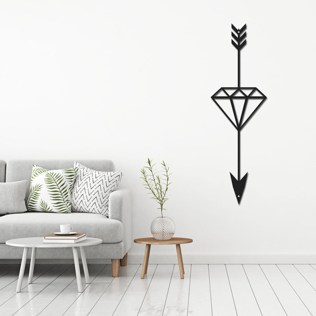 Metal duvar dekor-archtwain-Diamond - Metal Wall Art-home office decorations