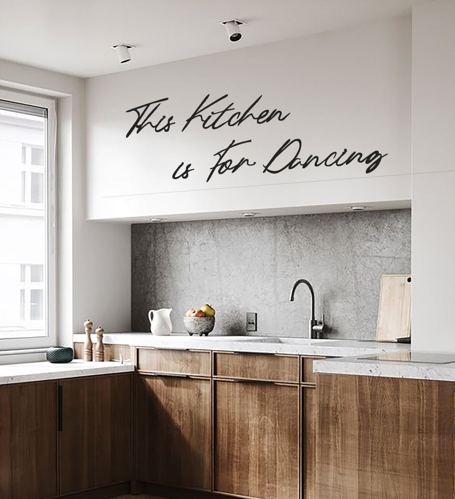 -archtwain-This Kitchen is for Dancing Metal Wall Letter-home office decorations