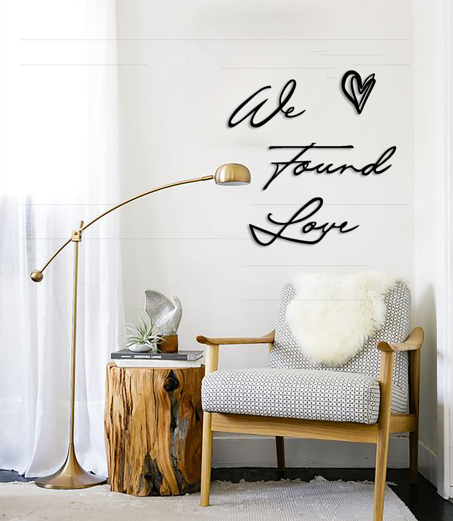 -archtwain-We Found Love Metal Wall Letter-home office decorations