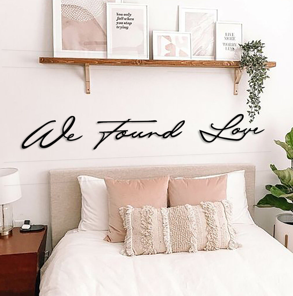 -archtwain-We Found Love Metal Wall Letter-home office decorations