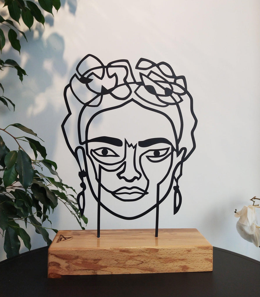 Archtwain | Frida Metal Wooden Art, Minimal Eikons Home Office Decor ...