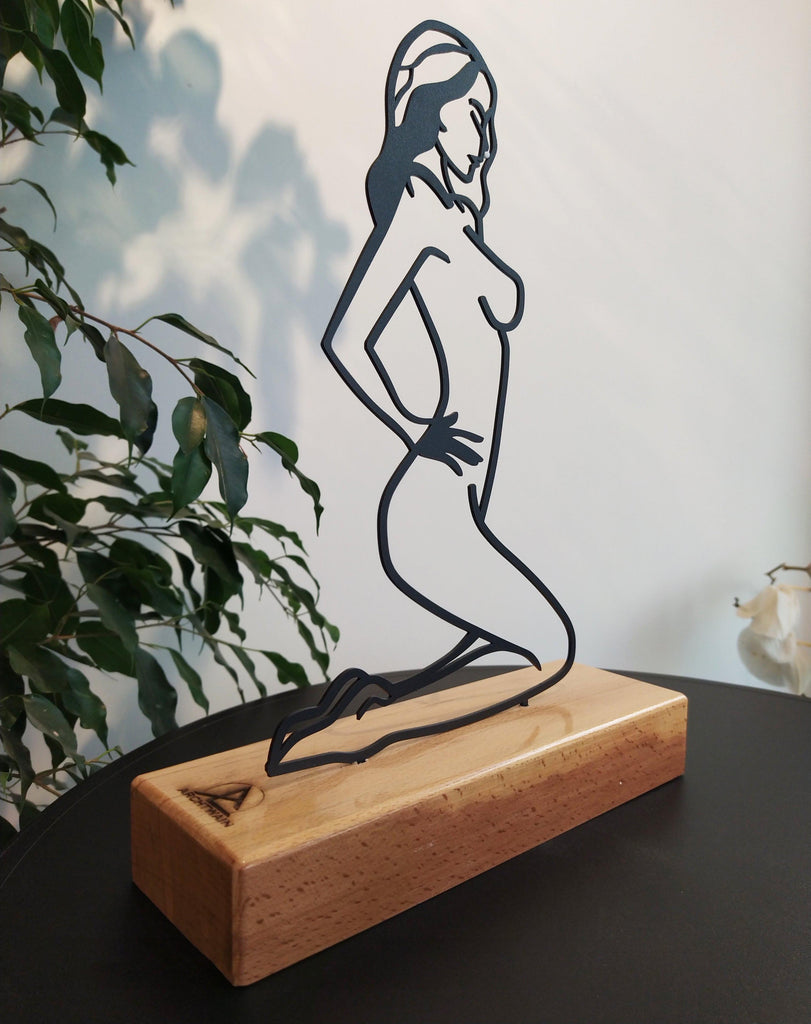heykel-archtwain-Silhouette Metal Sculpture-home office decorations